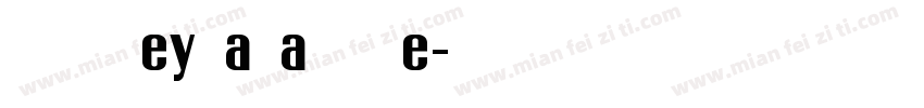 Jubileynaja Wide字体转换